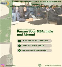 Seminar on MBA in India & Abroad